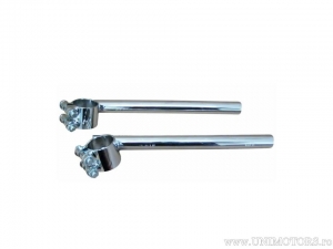 Guidão de aço cromado conjunto diâmetro 22 mm fixação D: 34 mm comprimento 265 mm - Fehling