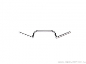Guidão de aço cromado M Bar com diâmetro de 22mm e comprimento de 610mm - Fehling