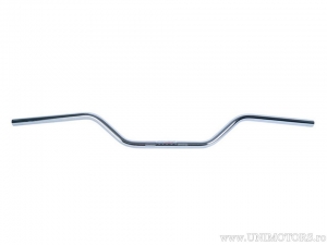 Guidão de aço cromado para motocicletas Chopper, Cruiser e Touring com diâmetro de 22mm e comprimento de 920mm - Fehling