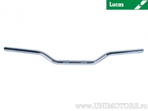 Guidão de aço cromado Superbike com diâmetro de 25,4 mm e comprimento de 760 mm - Fehling