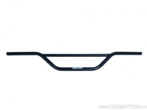 Guidão de aço preto com reforço Enduro/Cross, diâmetro de 22mm e comprimento de 900mm - Fehling