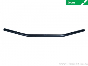 Guidão de aço preto Drag Bar "Medium" com diâmetro de 25,4 mm e comprimento de 795 mm com espaço para passagem de cabos - Lu
