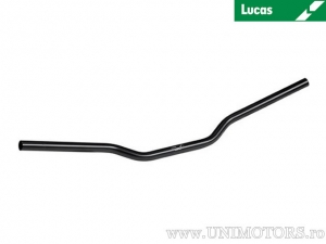 Guidão de aço preto Speedfighter com diâmetro de 25,4 mm e comprimento de 860 mm sem espaço para passagem de cabos - Lucas T