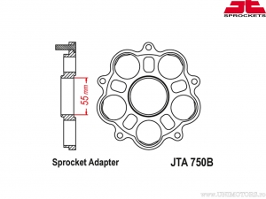 Hátsó csapágytartó - JTA 750B - JT