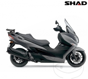 Hátsó doboztartó (topcase) - Suzuki AN 400 A Burgman Euro3 ABS ('16-'21) - JM