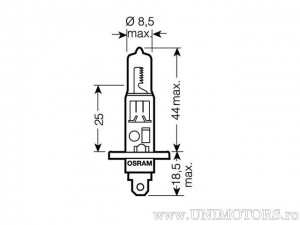 H1 P14.5s Ultra Life 12V 55W set 2 pezzi - Osram