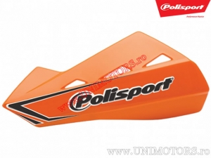 Handguards Qwest (orange - plastic mounting) - Polisport