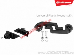 Handguards Qwest (red - plastic mounting) - Polisport