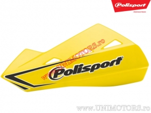 Handguards Qwest (yellow - plastic mounting) - Polisport