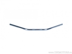 Handlebar chrome steel Drag Bar with diameter 25.4mm and length 720mm with cable housing - Fehling