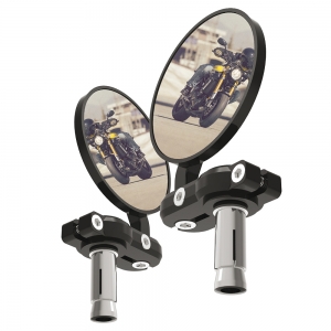 Handlebar End Mirrors (Black) - Oxford
