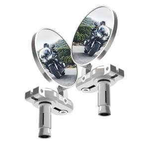 Handlebar End Mirrors (Silver) - Oxford