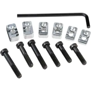 Handlebar Riser Kit - Clamp Diameter: 22 mm - Base Color: Silver - Rise: 30 mm - Moose