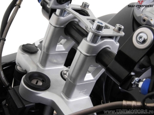 Handlebar riser set 30 mm - material: aluminum - color: silver - BMW R1200GS / Adventure ('08-) - SW-Motech