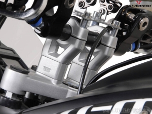 Handlebar riser set 30 mm - material: aluminum - color: silver - BMW R1200GS / Adventure ('08-) - SW-Motech