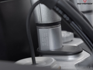 Handlebar riser set 30 mm - material: aluminum - color: silver - Triumph Tiger 1200 ('22-) - SW-Motech