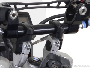Handlebar Riser Set 50-60 mm - material: aluminum - color: black - BMW G 650 ('06-'09) - SW-Motech
