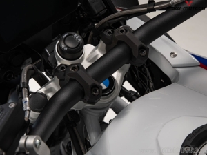 Handlebar Riser Set with 32 mm rise and 20 mm back - aluminum - color: black - BMW models - SW-Motech