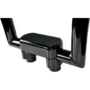 Handlebar Riser & Top Clamp Kit - Black, Gloss - 06020601