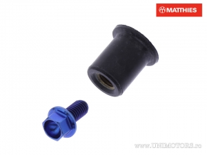 Hatlap hatlap Pro Bolt M5 x 0,80 x 10 mm titán kék - JM