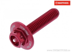 Hatlap hatlap Pro Bolt M6 x 1.00 x 25 mm alumínium Racing piros - JM