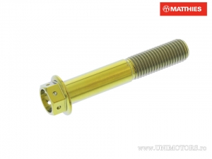 Hatlapos csavar Pro Bolt M10 x 1.25 x 57 mm titán Racing arany - JM