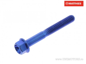 Hatlapos csavar Pro Bolt M4 x 0.70 x 30 mm titán kék - JM