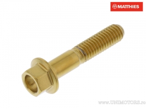 Hatlapos csavar Pro Bolt M6 x 1.00 x 30 mm inox A4 arany - JM