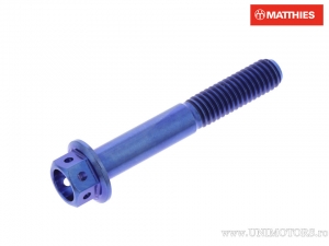 Hatlapos csavar Pro Bolt M6 x 1.00 x 40 mm titán versenykék - JM