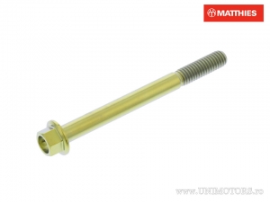 Hatszögletű csavar Pro Bolt M6 x 1.00 x 65 mm titán arany - JM