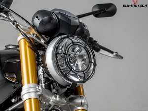 Headlight guard - material: steel - color: black - BMW R NineT ('14-) - SW-Motech