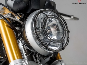 Headlight guard - material: steel - color: black - BMW R NineT ('14-) - SW-Motech
