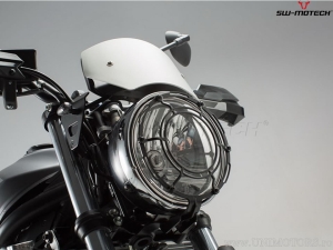 Headlight guard - material: steel - color: black - Suzuki SV650 ABS ('15-) - SW-Motech