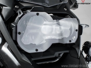 Headlight guard with black bracket - material: polycarbonate - BMW R 1200/1250 GS LC / Adventure - SW-Motech