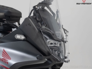 Headlight guard with black bracket - material: polycarbonate - Honda XL750 Transalp ('22-) - SW-Motech