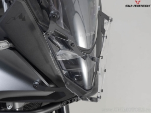 Headlight guard with black bracket - material: polycarbonate - Honda XL750 Transalp ('22-) - SW-Motech