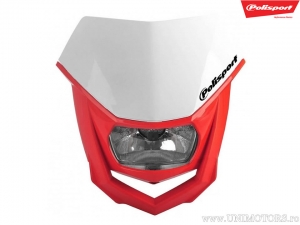 Headlight with white/red Halo mask - Polisport