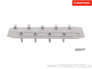 Headlight without socket W1.2W W2X4.6D JMP Naos 12V 1.2W set of 10 pieces - JM