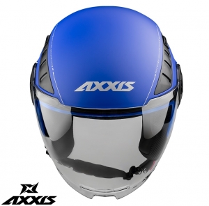 Helm Axxis Modell Metro A7 matt blau (offenes Gesicht)