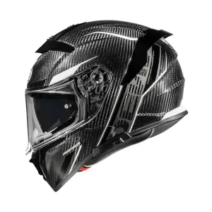 Helm Devil Carbon ST8 - Glans, Wit, Zwart - Volwassene - XL - 010116541