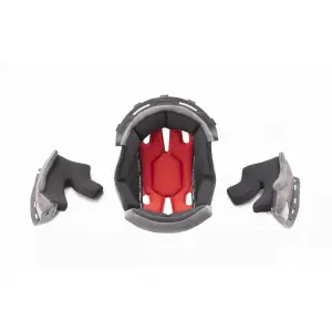 Helm-Innenfutter Discovery & Streetfighter - Grau, Rot - Erwachsen - M - 01343855