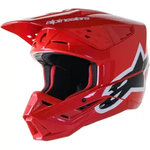Helm Supertech M5 Corp - Schwarz, Glänzend, Rot - Erwachsene - L - 01108414
