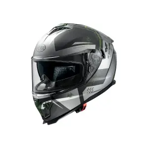 Helm Typhoon BA - Grau, Matt, Dunkelgrün, Schwarz - Erwachsene - M - 010116443
