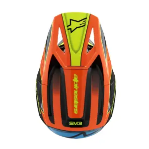 Helm Youth S-M3 Fray - Schwarz, Blau, Orange, Gelb - Jugend - S - 01111653