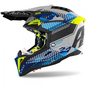 Helmet Airoh Aviator 3 Wave silver gloss chrome 2021: Size - S