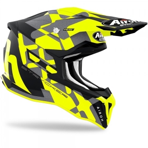 Helmet Airoh Strycker XXX yellow matt: Size - XL
