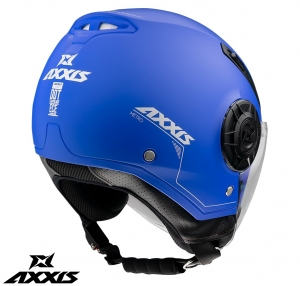 Helmet Axxis model Metro A7 matte blue (open face)