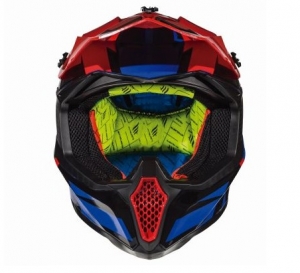 Helmet off-road motorcycle MT Falcon Weston B0 glossy blue - Glossy blue, S (55/56cm)