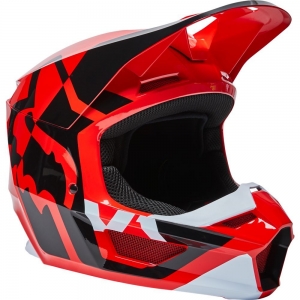 Helmet V1 Lux, ECE [Red Flo]: Size - L