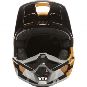 Helmet V1 Skew, ECE [Black/Gold]: Size - L
